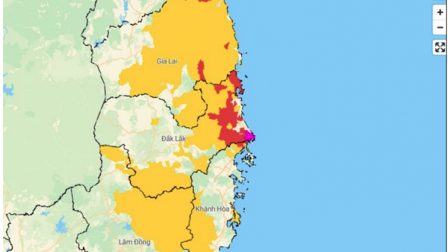 Cảnh báo lũ quét, sạt lở đất tại các tỉnh từ Quảng Ngãi đến Lâm Đồng